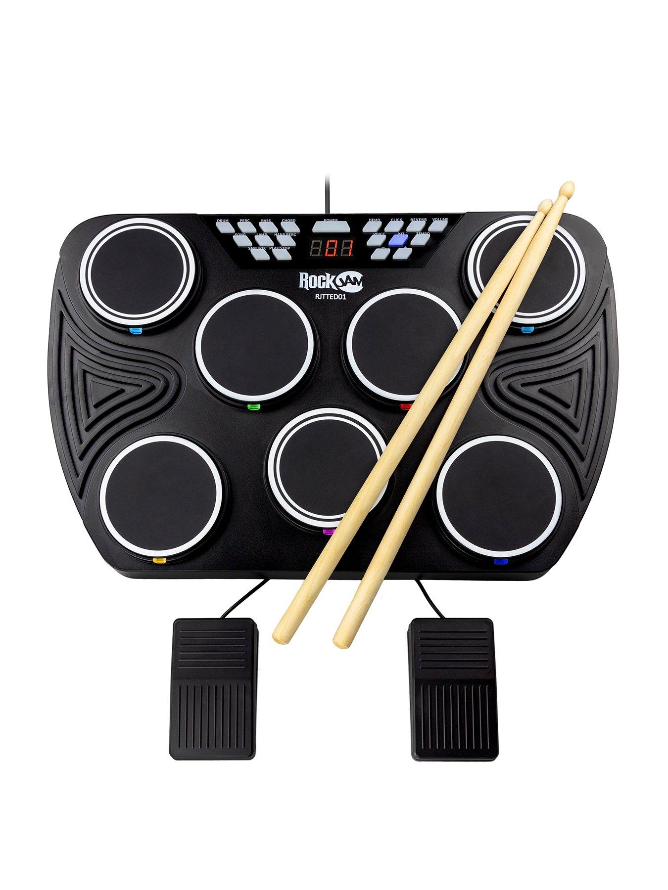 Rockjam Tabletop 7 Pad Electronic Midi Bluetooth Drum Kit