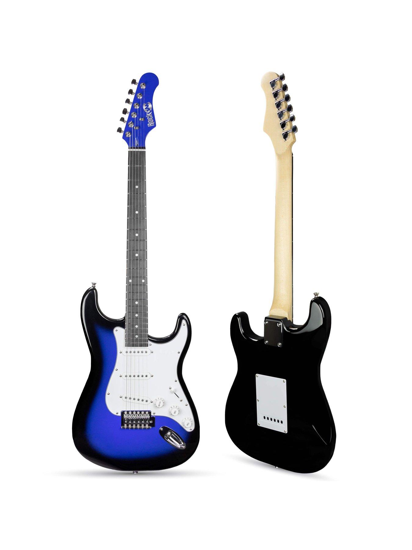 RockJam Full Size Electric Guitar Super Kit RJEG06 Blue Burst very.co.uk