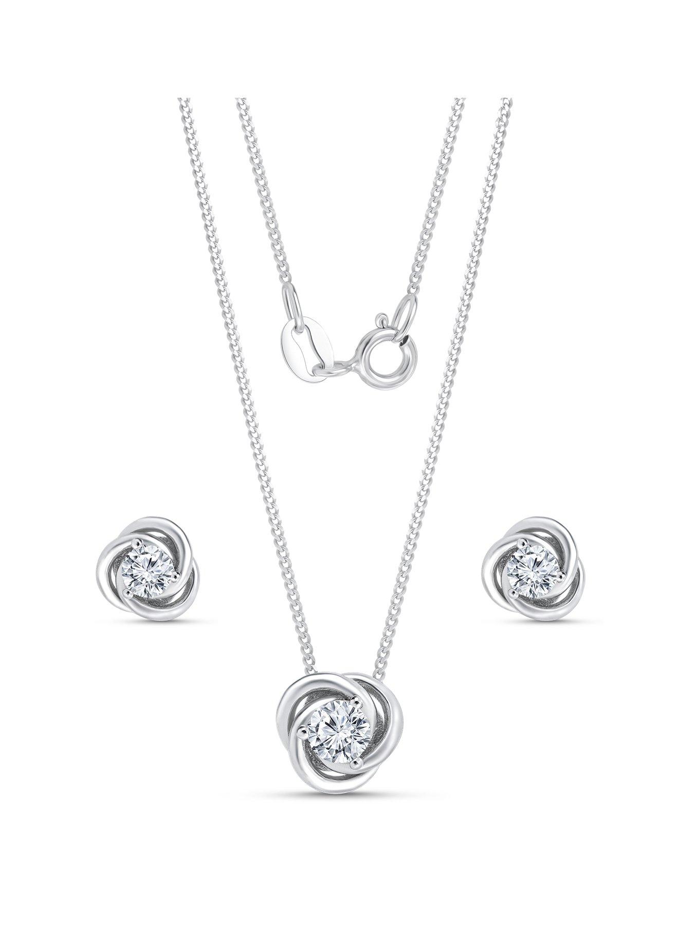 The Love Silver Collection Sterling Silver Cubic Zirconia 10mm