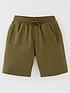  image of everyday-boys-cotton-rich-essential-2-pack-jogger-shorts-blackkhaki