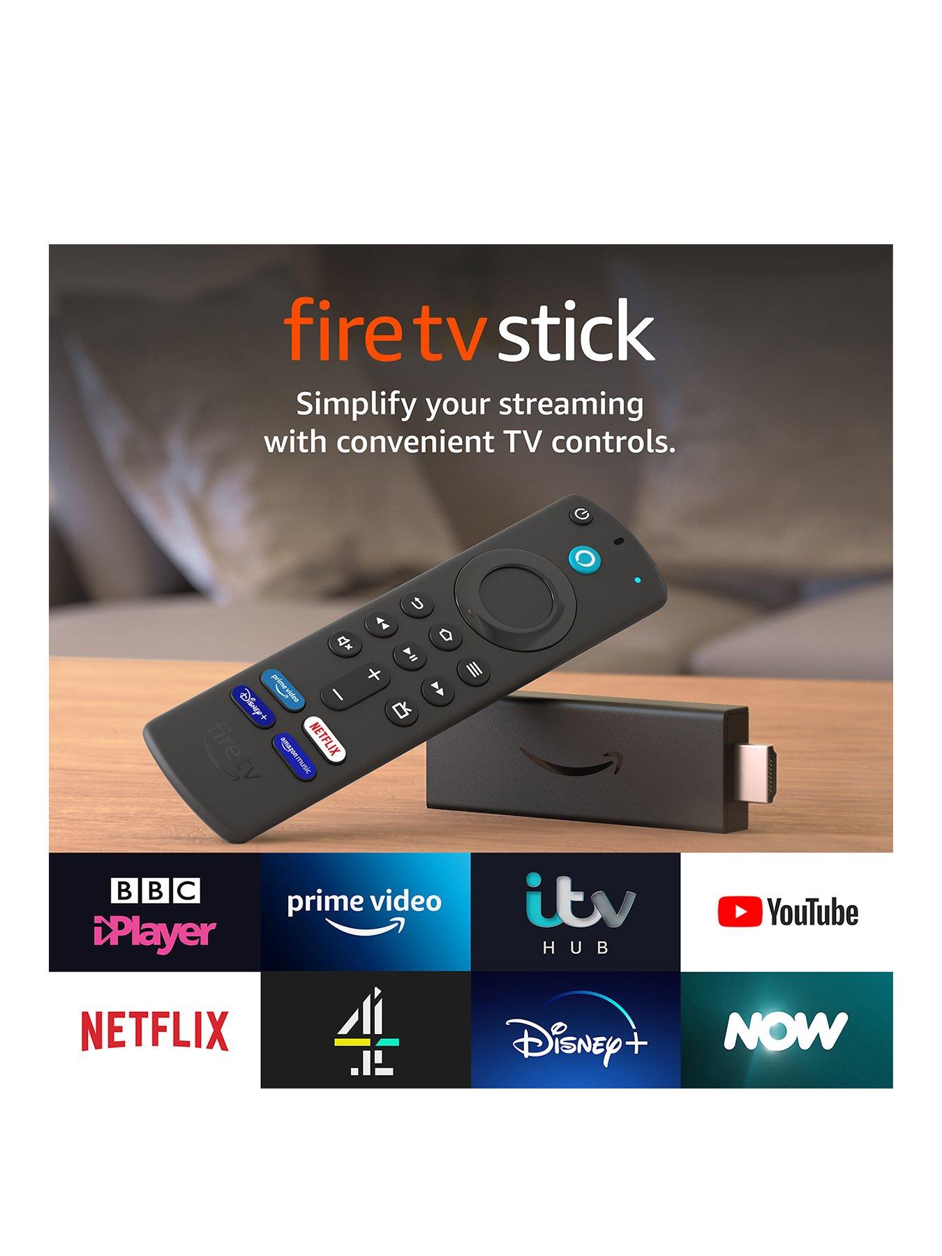 Fire TV Stick (2021) with Alexa Voice Remote (includes TV