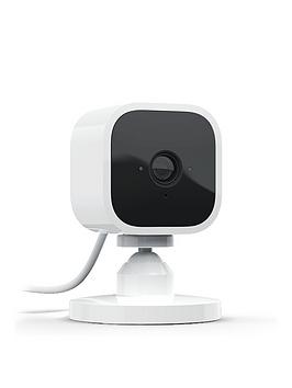 Product photograph of Amazon Blink Mini Compact Indoor Plug-in Smart Security Camera 1080p Hd Video Motion Detection Works With Alexa 1 Camera - 1 Camera from very.co.uk