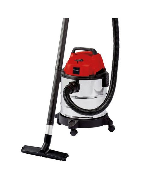 einhell-corded-20l-stainless-steel-wet-amp-dry-vac-tc-vc-1820-s
