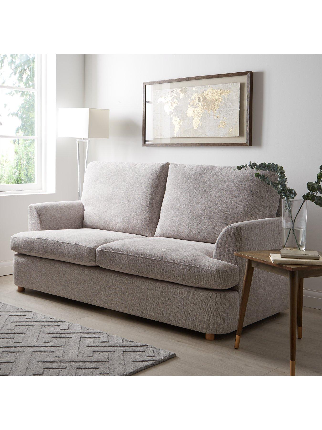 Product photograph of Very Home Pebble Fabric 3 Seater Sofa from very.co.uk