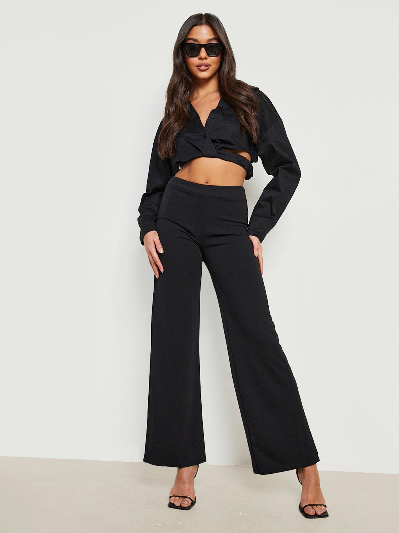 split leg trousers