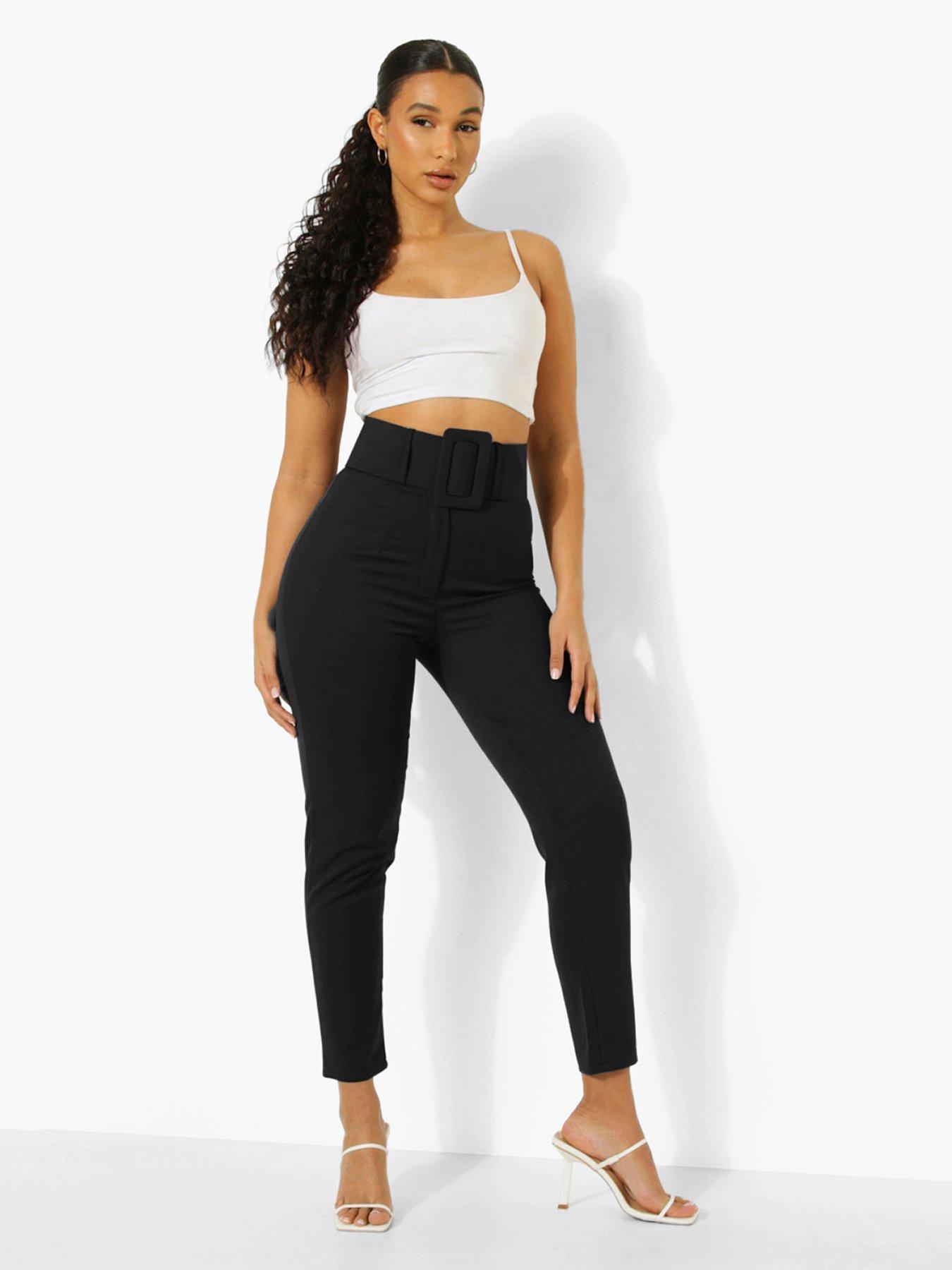high waisted black trouser