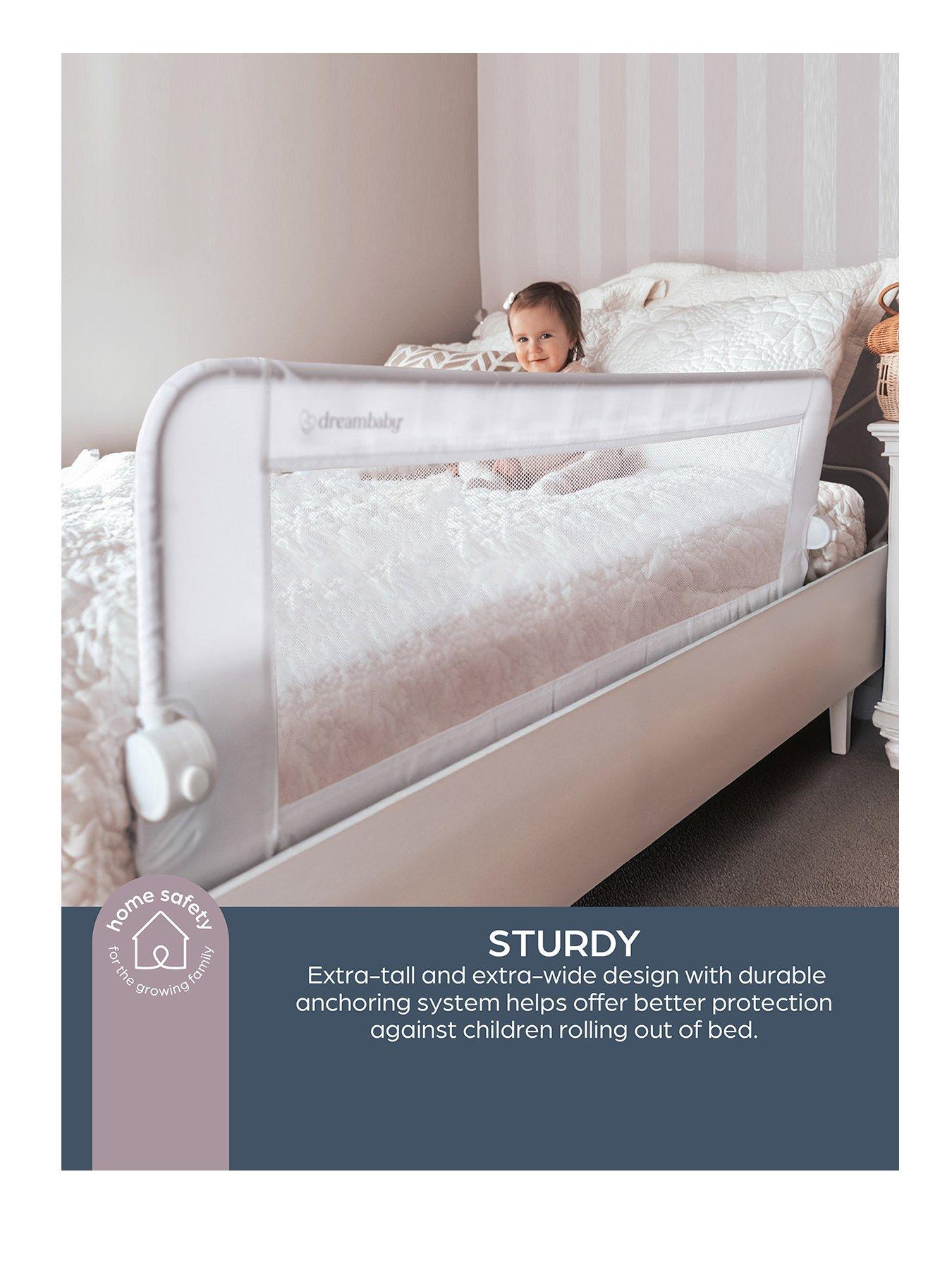 Image 2 of 7 of Dreambaby Nicole Extra-Wide Bed Rail - White