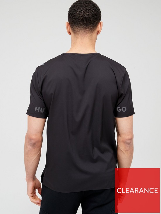 stillFront image of hugo-active-dao_x-t-shirt-black