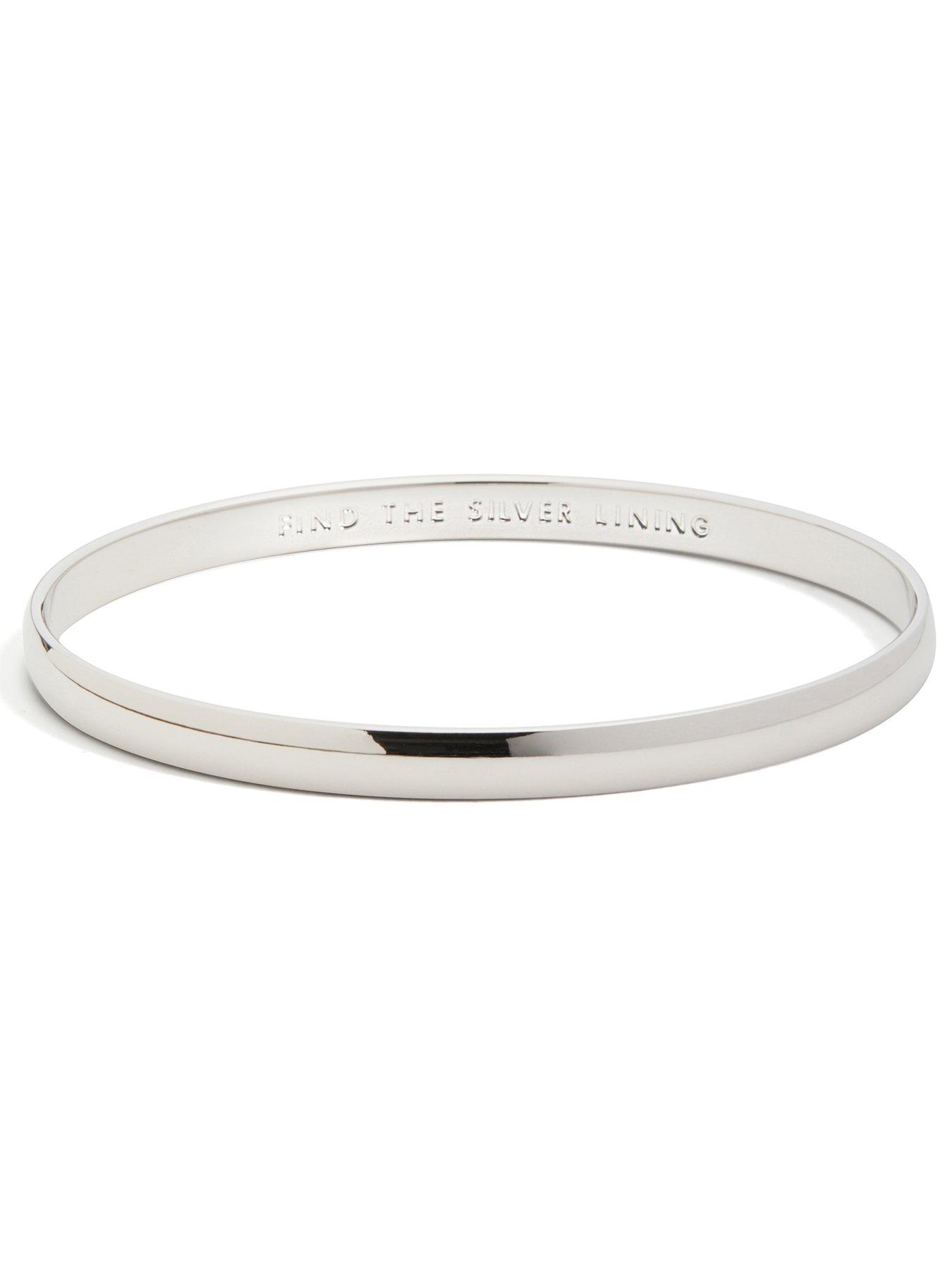 Silver Lining Idiom Bangle