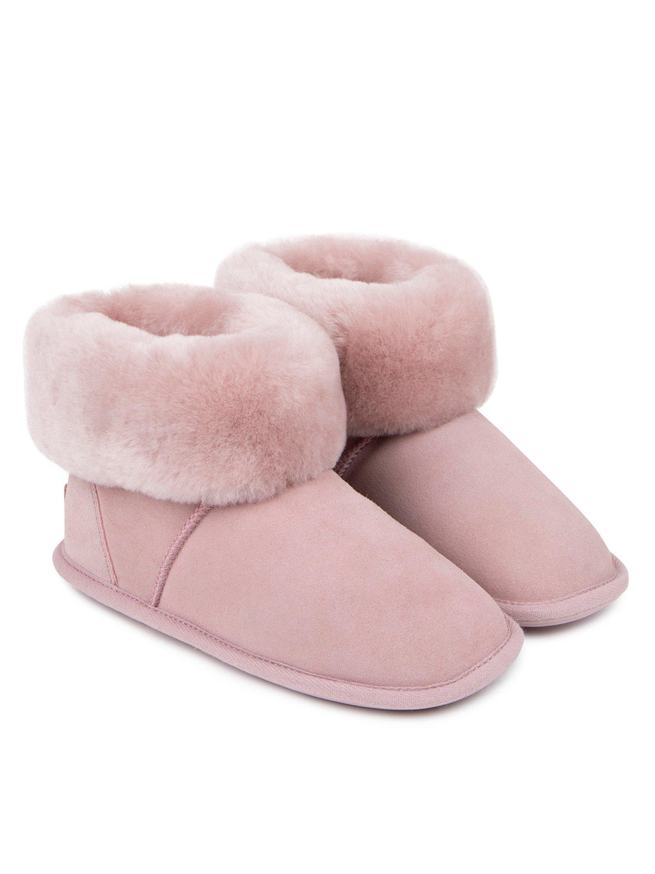 Just Sheepskin Albery Sheepskin Bootie Slipper Pink very