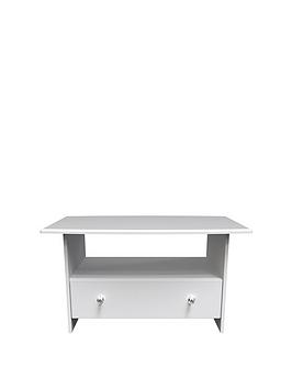 Swift Verve Ready Assembled 1 Drawer Coffee Table - White - Fsc® Certified