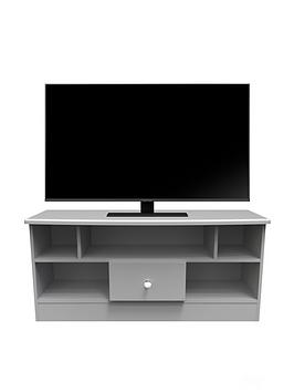 Product photograph of Swift Verve Ready Assembled 1 Drawer Tv Media - Fits Up To 48 Inch Tv - Grey from very.co.uk
