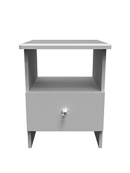 Product photograph of Swift Verve Ready Assembled Lamp Table - Grey from very.co.uk