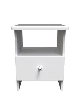Product photograph of Swift Verve Ready Assembled Lamp Table - White from very.co.uk