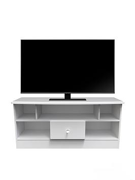 Product photograph of Swift Verve Ready Assembled Tv Media Unit - Fits Up To 48 Inch Tv - White from very.co.uk