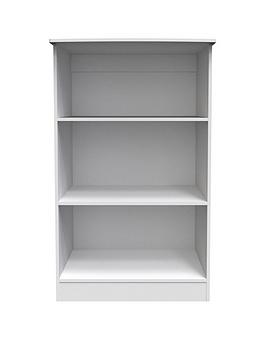 Product photograph of Swift Verve Ready Assembled Bookcase - White from very.co.uk