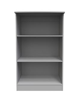 Product photograph of Swift Verve Ready Assembled Bookcase - Grey from very.co.uk