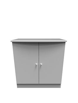 Product photograph of Swift Verve Ready Assembled 2 Door Cabinet - Grey from very.co.uk