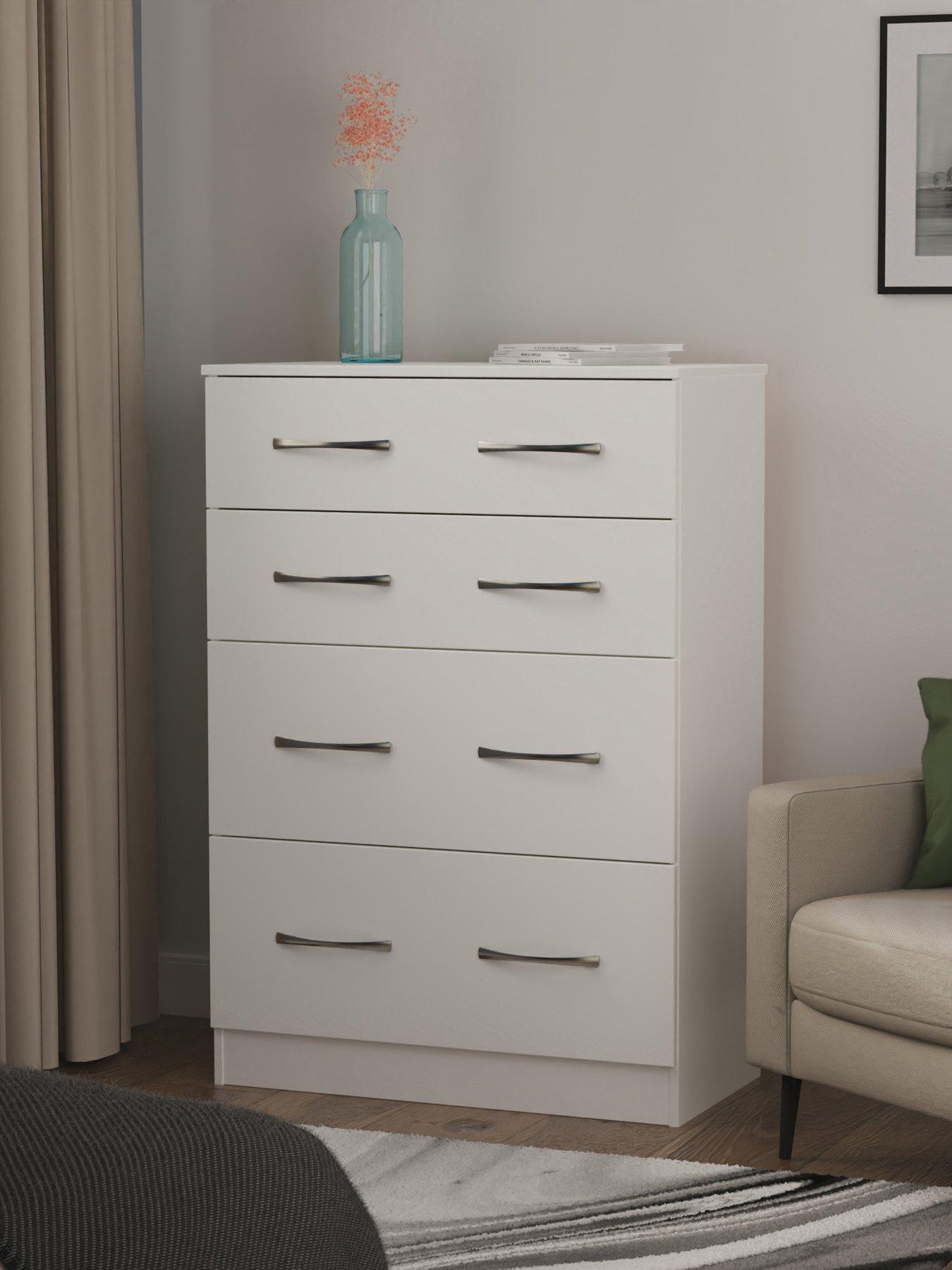undefined Elton Ready Assembled 4 Drawer Deep Chest - FSC® Certified
