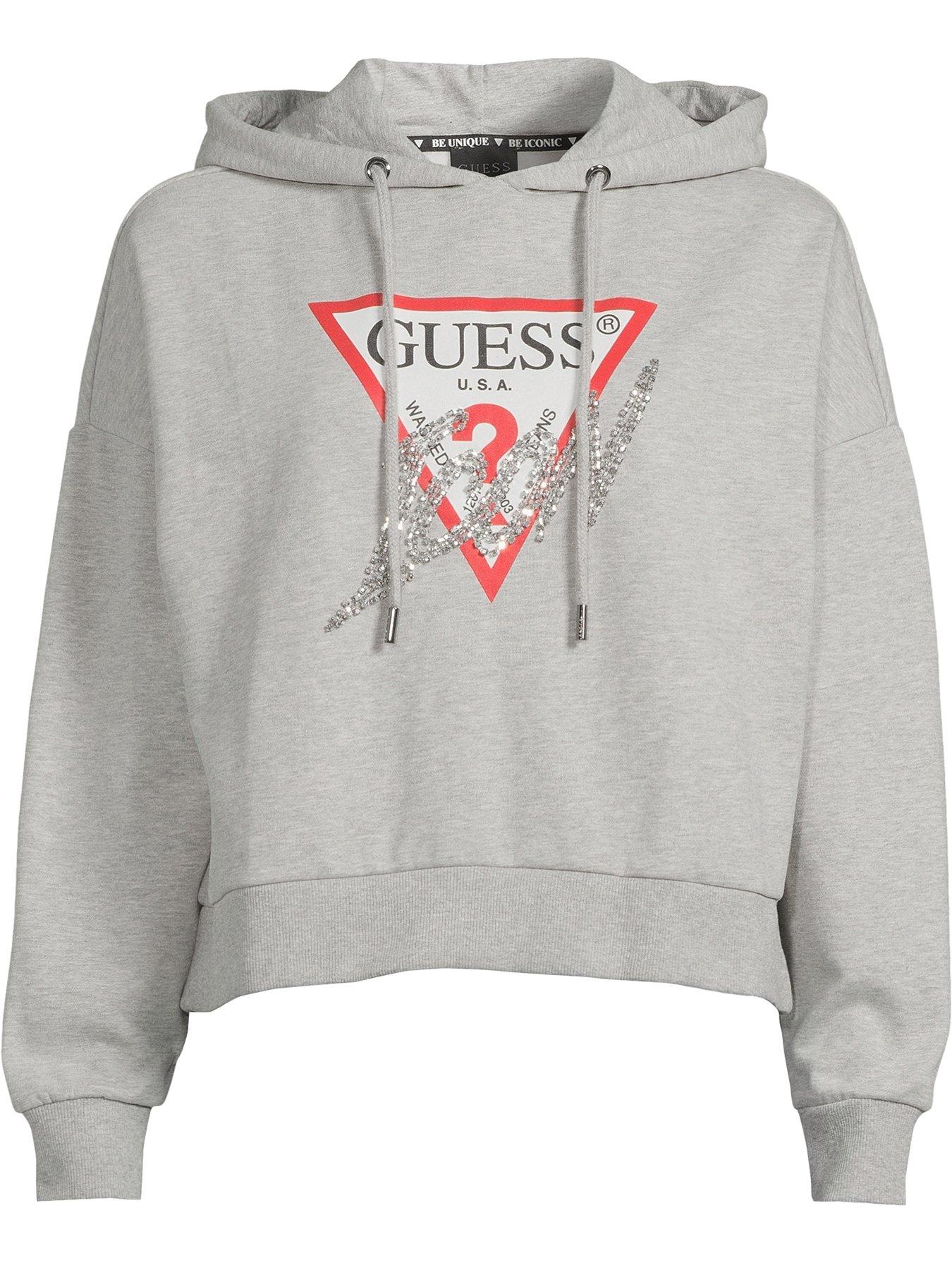 Grey hotsell guess hoodie