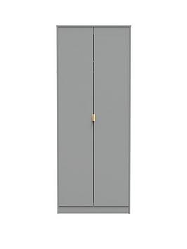 Product photograph of Swift Diego Ready Assembled 2 Door Wardrobe from very.co.uk