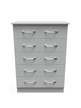 Product photograph of Swift Elton Ready Assembled 5 Drawer Chest from very.co.uk