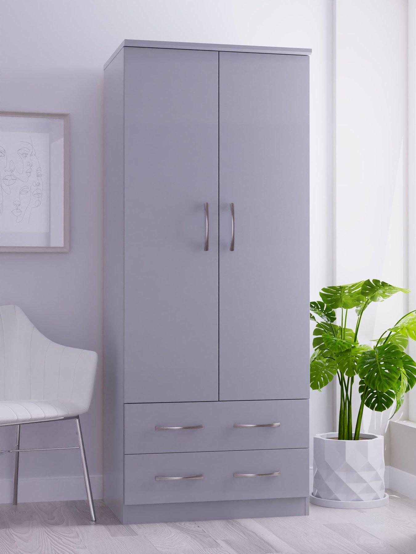 SWIFT Elton Ready Assembled 2 Door, 2 Drawer Wardrobe - FSC® Certified