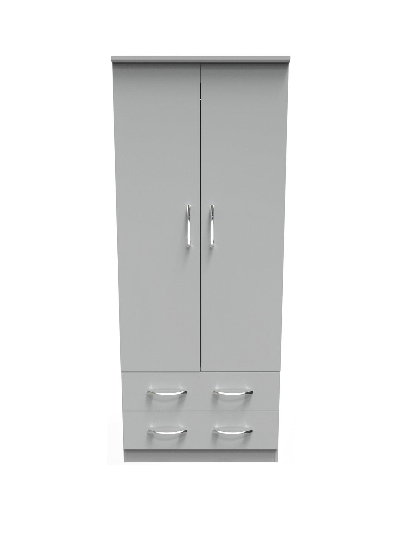 Image 2 of 8 of SWIFT Elton Ready Assembled&nbsp;2 Door, 2 Drawer Wardrobe&nbsp;- FSC&reg; Certified