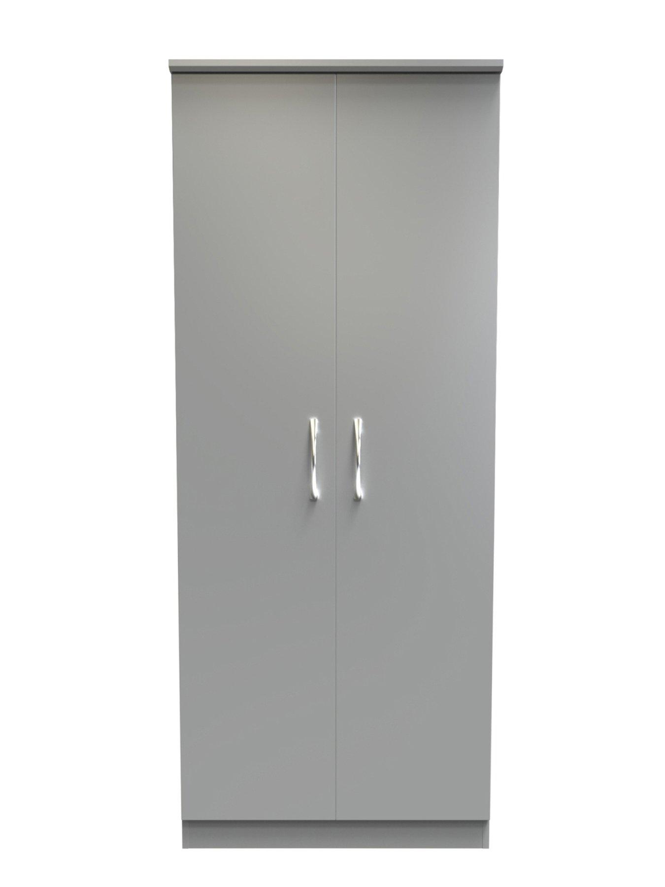 Image 3 of 6 of SWIFT Elton&nbsp;Ready&nbsp;Assembled 4 Piece Package - 2 Door Wardrobe, 5 Drawer Chest and 2 Bedside Chests&nbsp;- FSC&reg; Certified