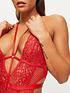  image of ann-summers-bodywear-the-obsession-crotchless-body-bright-red