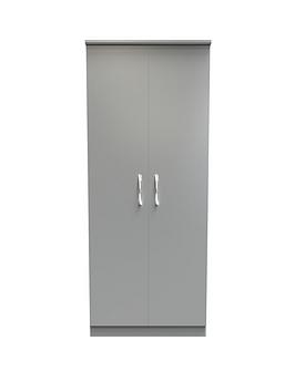 Product photograph of Swift Elton Ready Assembled 2 Door Wardrobe from very.co.uk