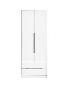 Product photograph of Swift Milton Ready Assembled 2 Door 2 Drawer Wardrobe from very.co.uk
