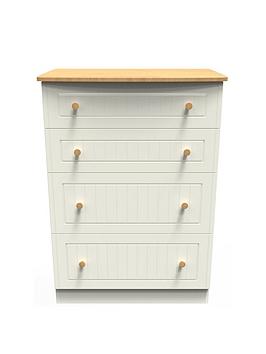 Product photograph of Swift Grove Ready Assembled 4 Drawer Deep Chest from very.co.uk