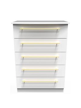 Product photograph of Swift Newton Ready Assembled 5 Drawer Chest from very.co.uk