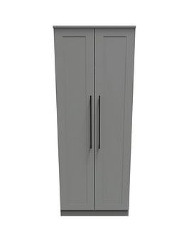 Product photograph of Swift Hayle Ready Assembled 2 Door Wardrobe from very.co.uk