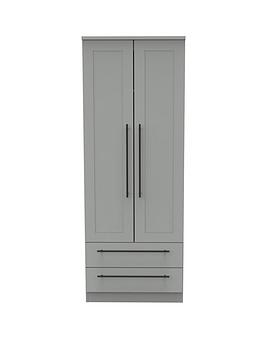 Product photograph of Swift Hayle Ready Assembled 2 Door 2 Drawer Wardrobe from very.co.uk