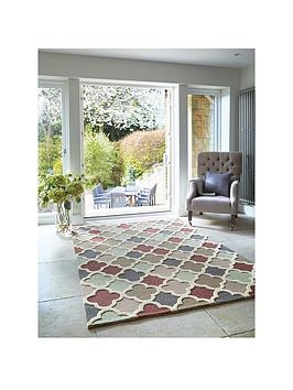 Product photograph of Origins Trellis Hand-tufted Wool Rug from very.co.uk