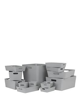 Product photograph of Wham Studio 13-piece Storage Set In Cool Grey from very.co.uk