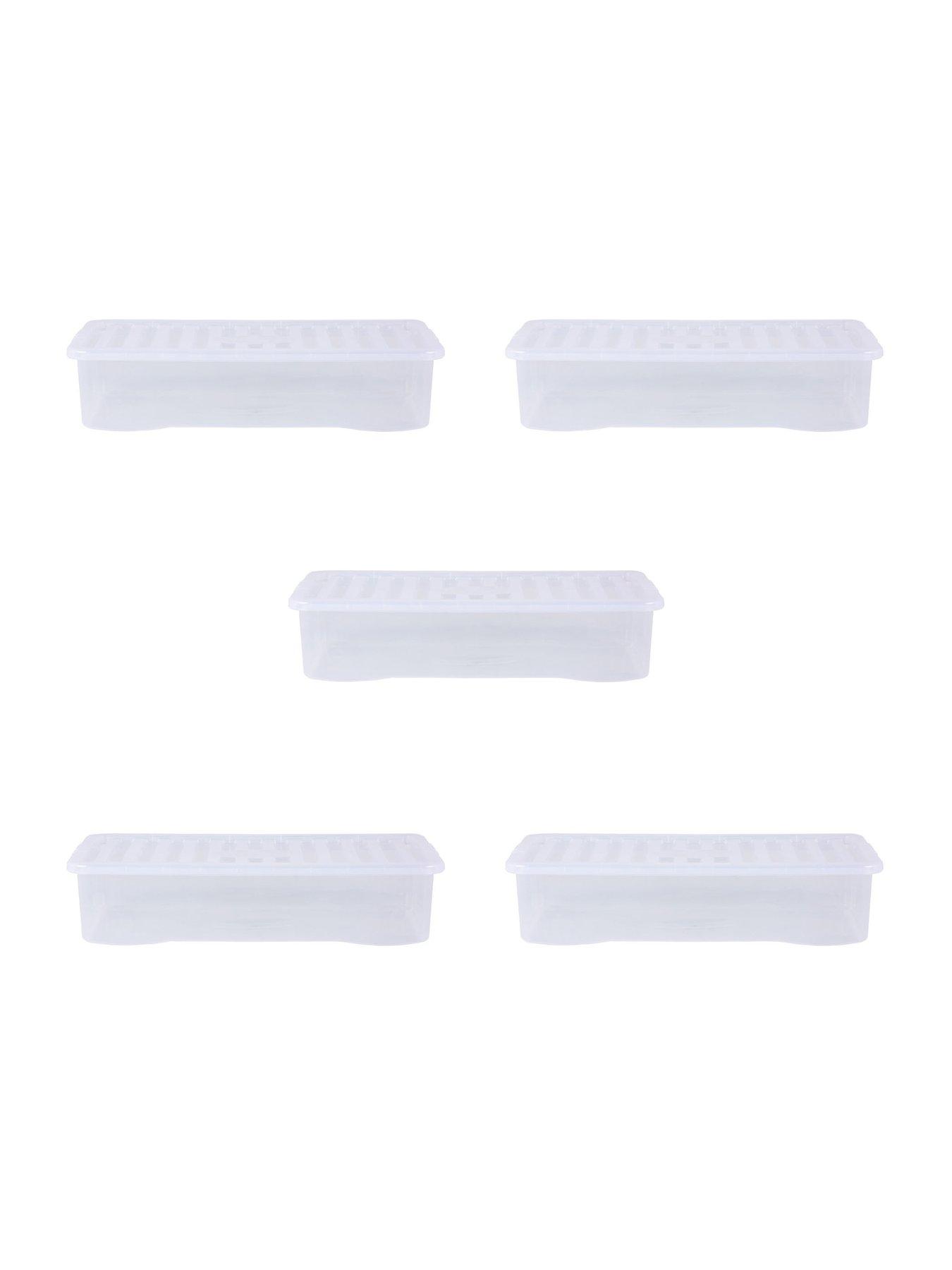 Image 4 of 5 of Wham Set of 5 Crystal Storage Boxes &ndash; 42-litre Capacity