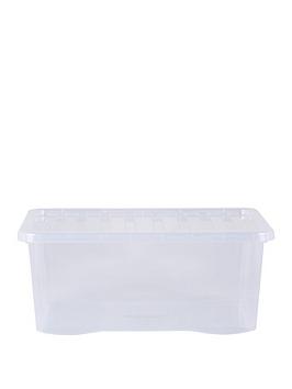Product photograph of Wham Set Of 5 Crystal Storage Boxes Ndash 45-litre Capacity from very.co.uk