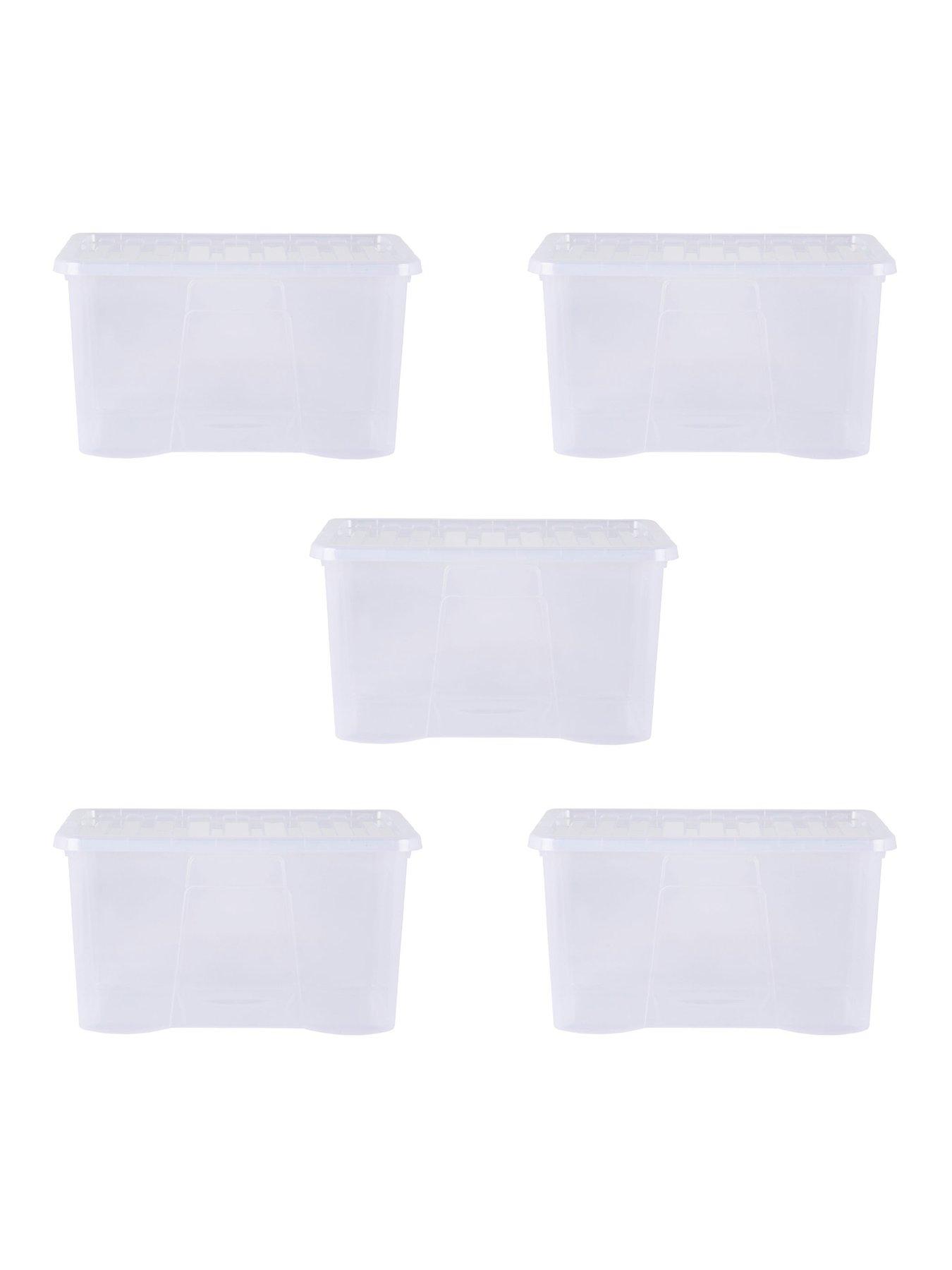 Image 4 of 5 of Wham Set of 5 Crystal Storage Boxes &ndash; 60-litre Capacity