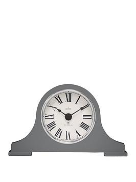 Product photograph of Acctim Clocks Foxton Mantel Clock - Dark Grey from very.co.uk