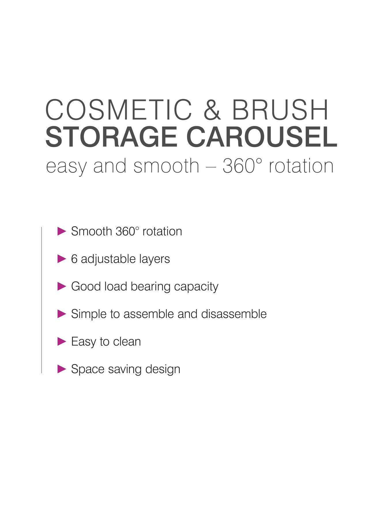 Image 5 of 6 of Rio Cosmetic & Brush Storage Carousel