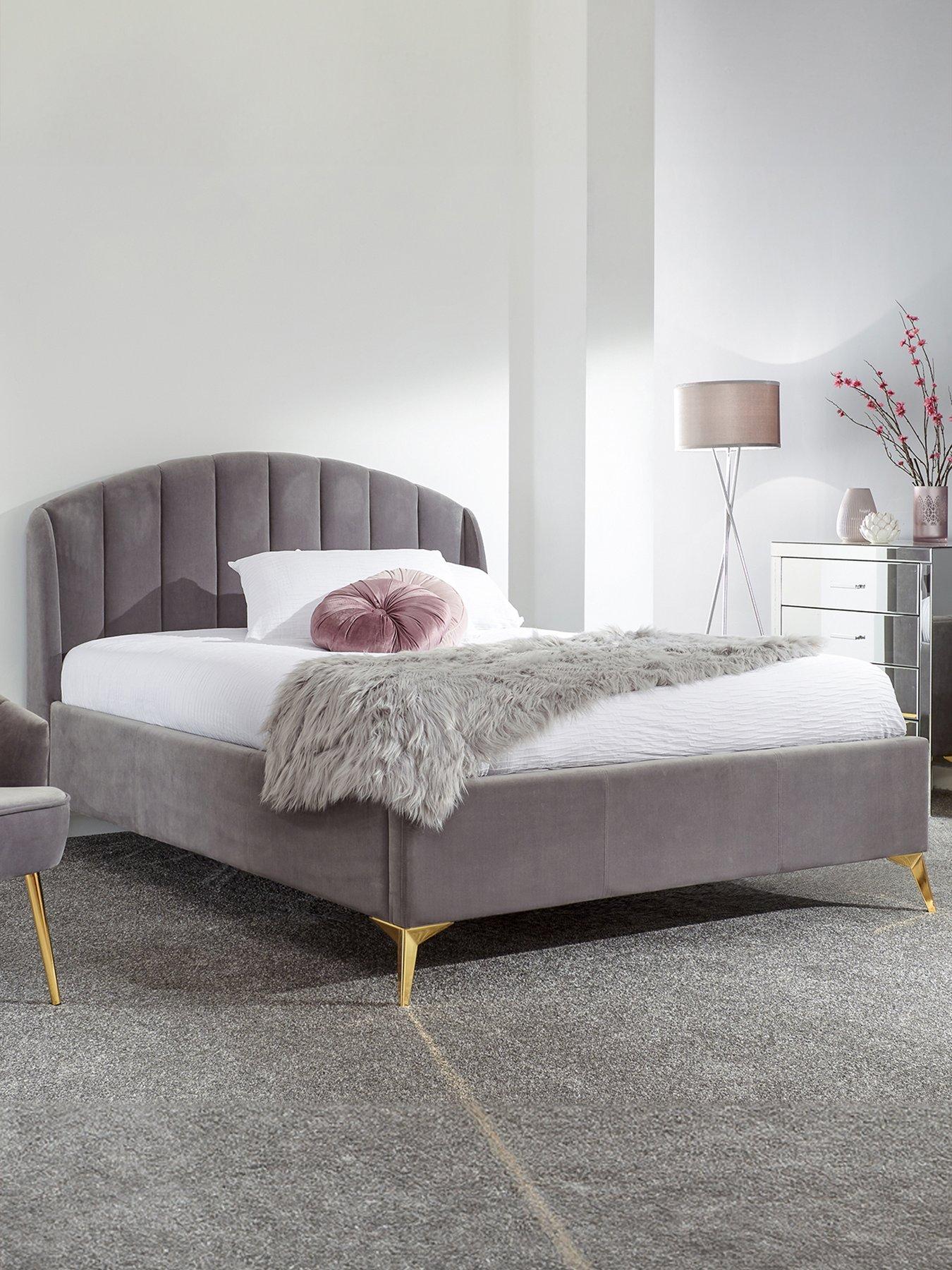 undefined Pettine End Lift Up Ottoman Storage Bed with Sleepycastle Mattress Options (Buy  &  SAVE!) - Grey