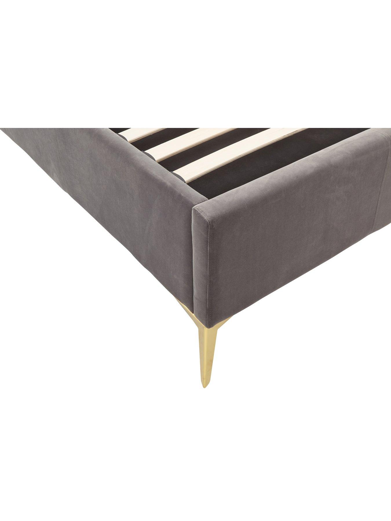 Image 7 of 7 of GFW Pettine End Lift Up Ottoman Storage Bed with Sleepycastle Mattress Options (Buy &amp; SAVE!) - Grey