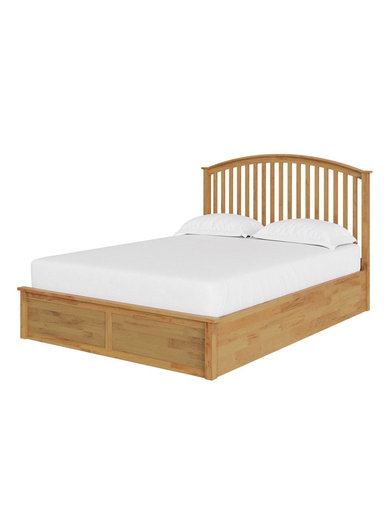 Image 3 of 6 of GFW Madrid Wooden End Lift Up Ottoman Storage Bed with Sleepycastle Mattress Offer (Buy &amp; SAVE!)