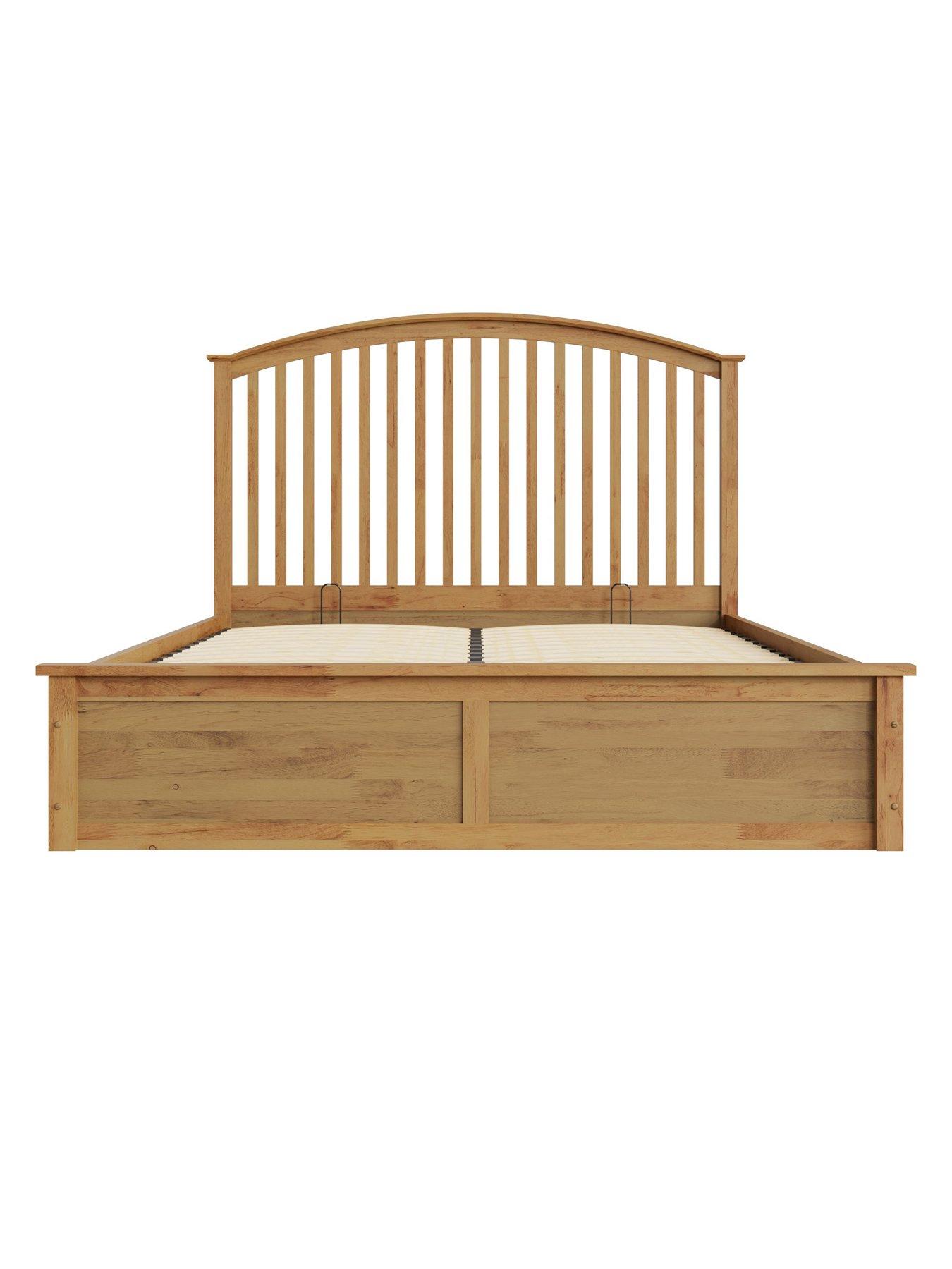 Image 4 of 6 of GFW Madrid Wooden End Lift Up Ottoman Storage Bed with Sleepycastle Mattress Offer (Buy &amp; SAVE!)