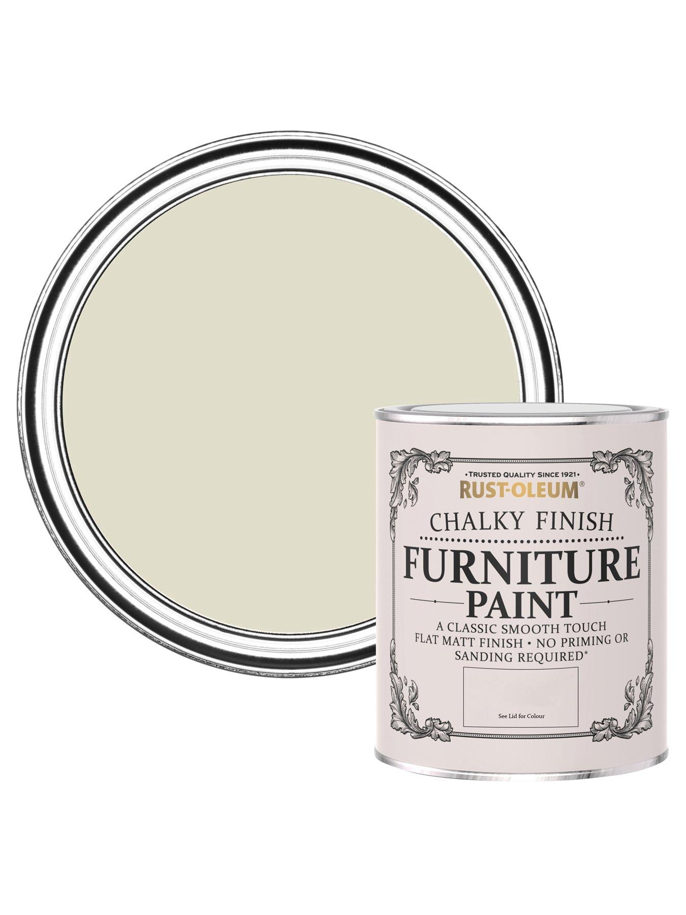 Product photograph of Rust-oleum Chalky Finish Furniture Paint In Relaxed Oats Ndash 750 Ml Tin from very.co.uk