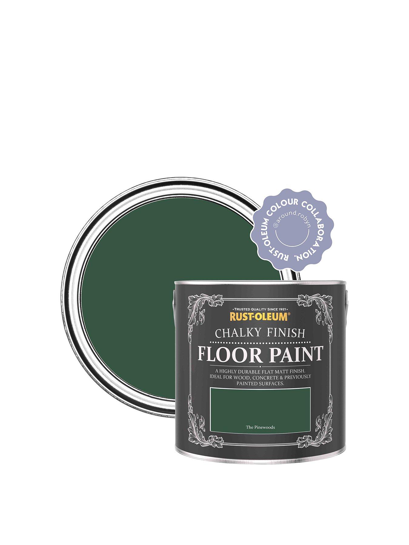 Product photograph of Rust-oleum Chalky Finish Floor Paint In The Pinewoods Ndash 2 5-litre Tin from very.co.uk