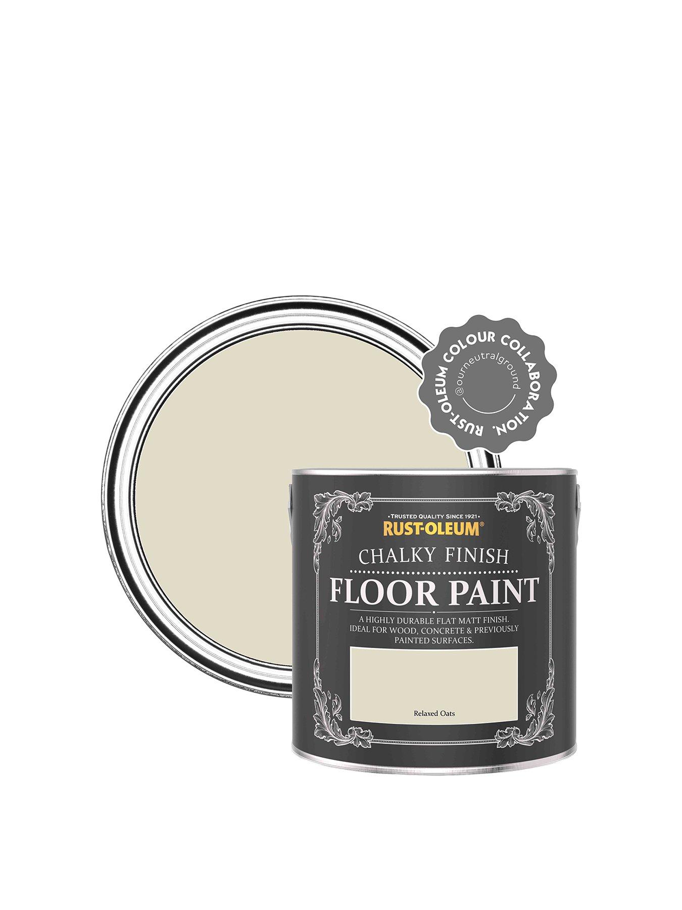 RustOleum Chalky Finish Floor Paint in Relaxed Oats 2.5litre tin